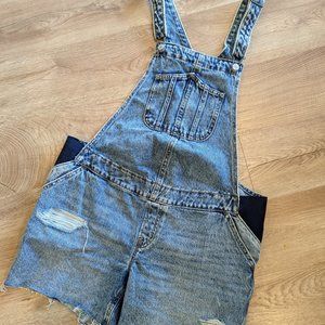 Old Navy Maternity Denim Short Overalls